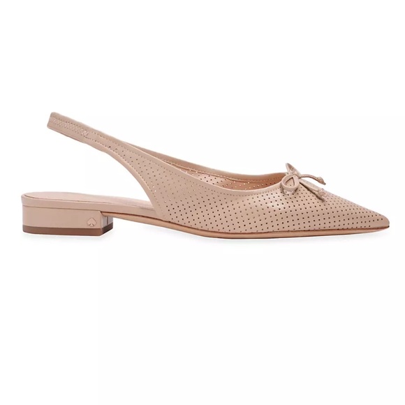 Kate Spade - Veronica Perforated Leather Slingback Flats. Worn only 2 times!! - Picture 2 of 5